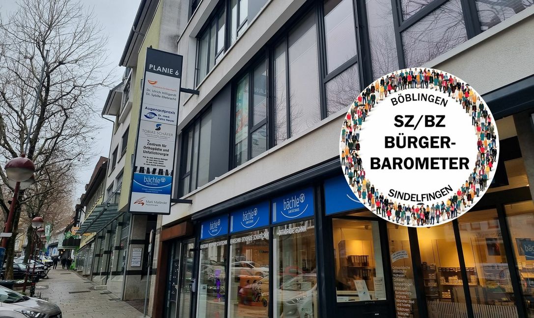Eines von mehreren Sindelfinger Ärztehäusern befindet sich in der Planiestraße. Bild: Hamann/Grafiken: Teufel