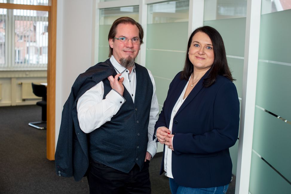 Sandra Adler und Dietmar Loeser von der Sindelfinger Finanzierungsdesign GmbH