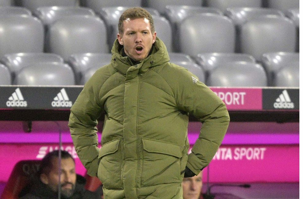 Bayerncoach Julian Nagelsmann bei der Niederlage gegen Borussia Mönchengladbach (Archivbild).