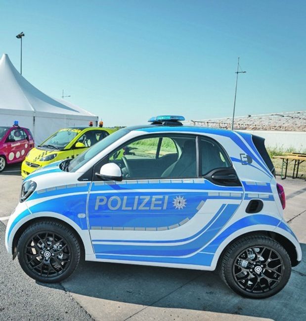 Ein Smart für die Polizei.