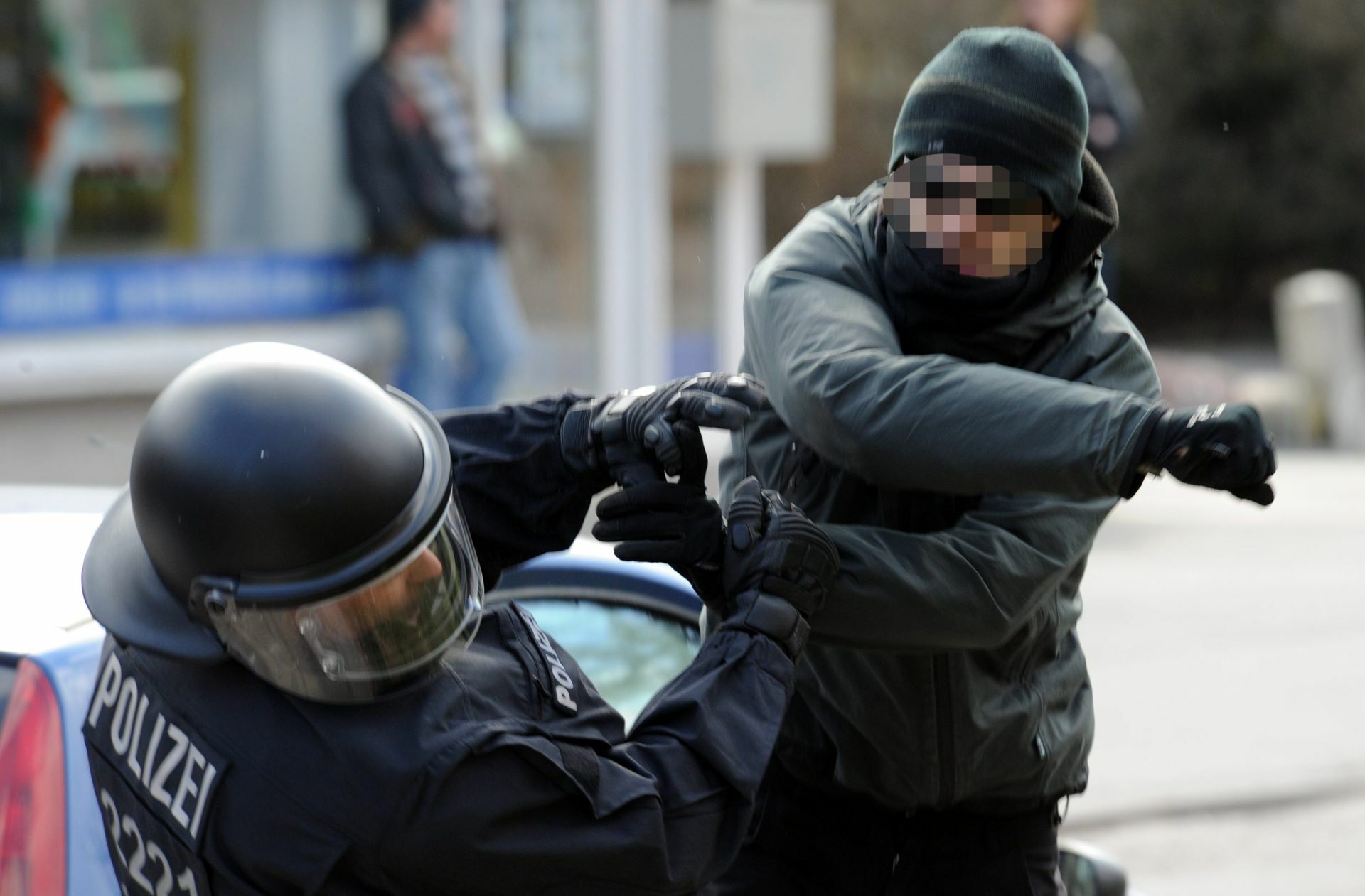 Angriff auf einen Polizisten: Die Zahlen sind alarmierend.