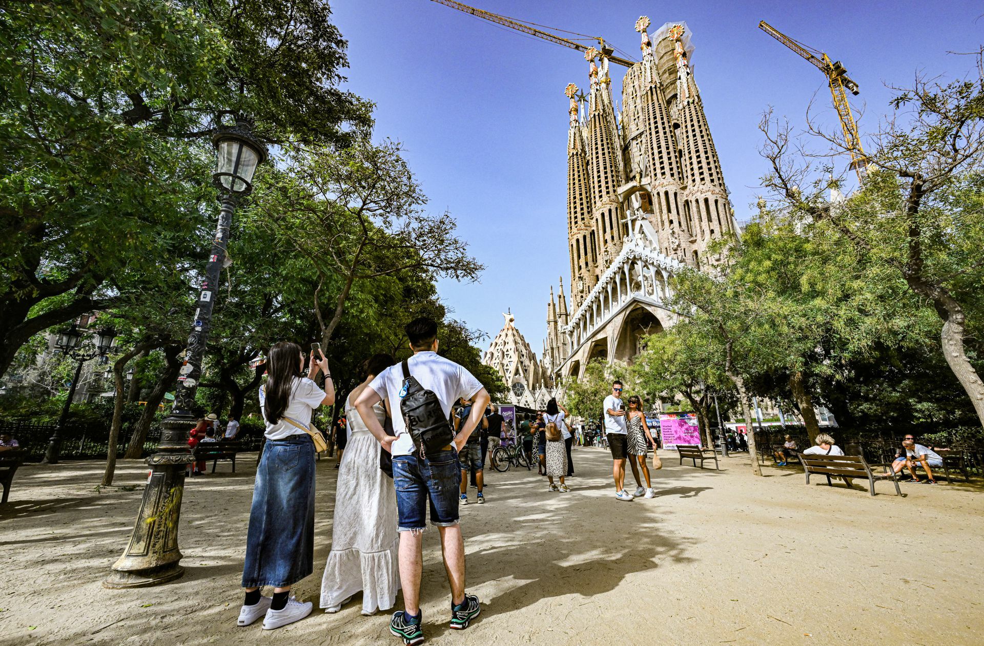 Die Kathedrale Sagrada Familia in Barcelona: 2019 kamen 4,27 Millionen Menschen –  mehr als zu jeder anderen spanischen Sehenswürdigkeit.