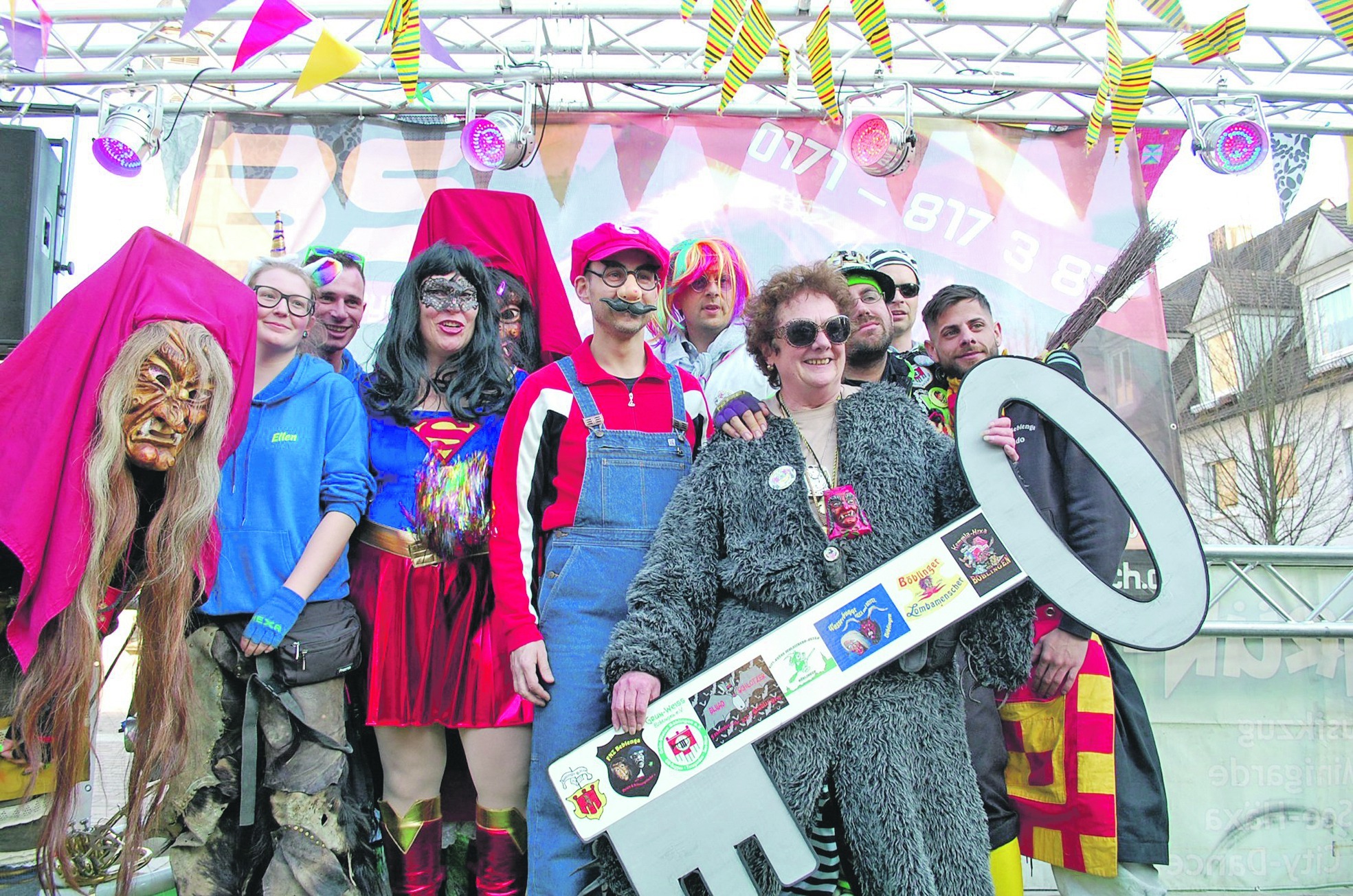 Die Böblinger Narren haben den Rathaus-Schlüssel. Bild: Stadtmarketing Böblingen/z