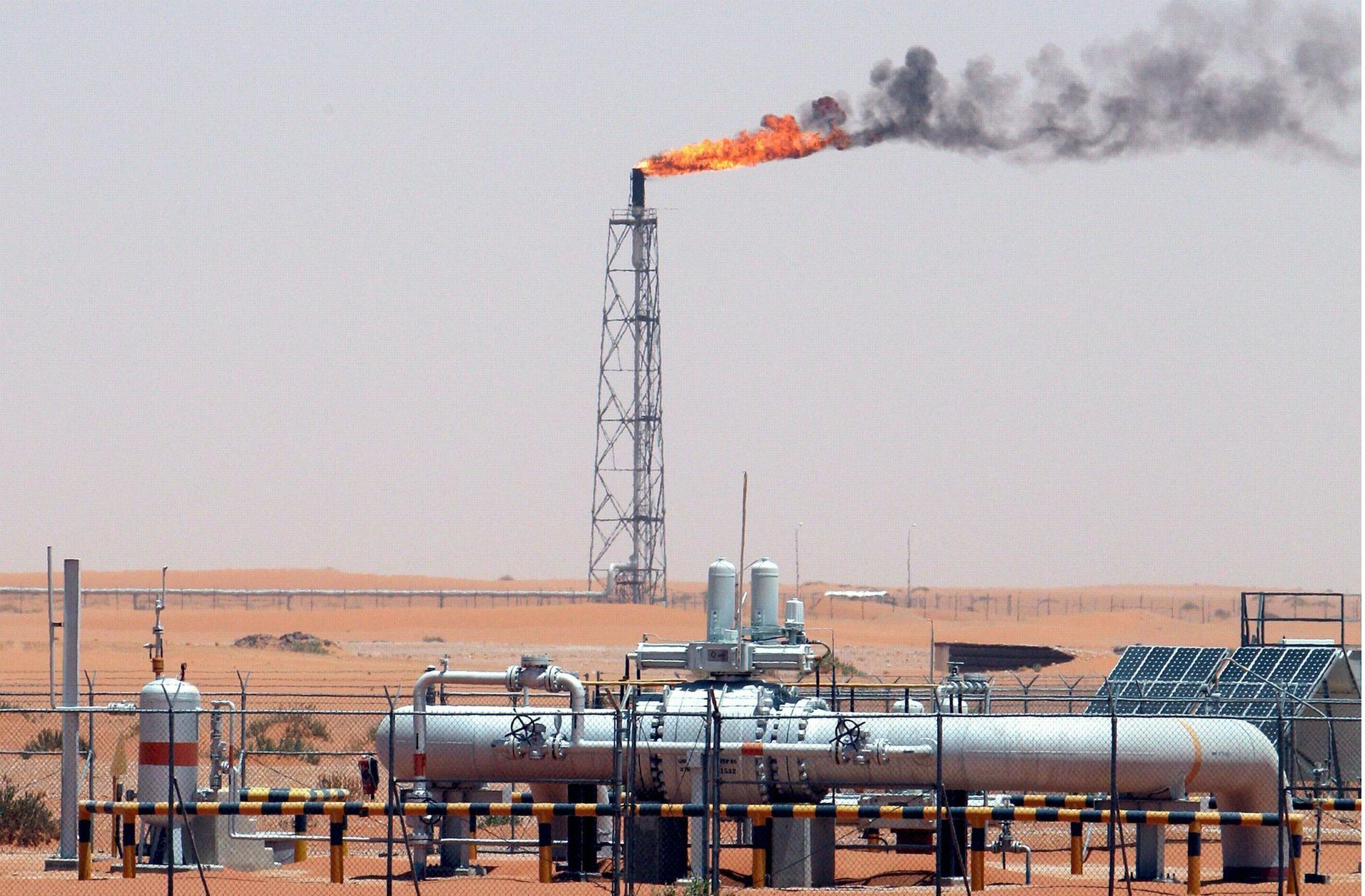 Das Khurais-Ölfeld im Osten  Saudi-Arabiens wird von Saudi Aramco betrieben.