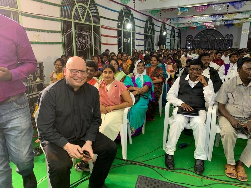 Pfarrer Markus Schanz bei einem seiner letzten Besuche in Indien.