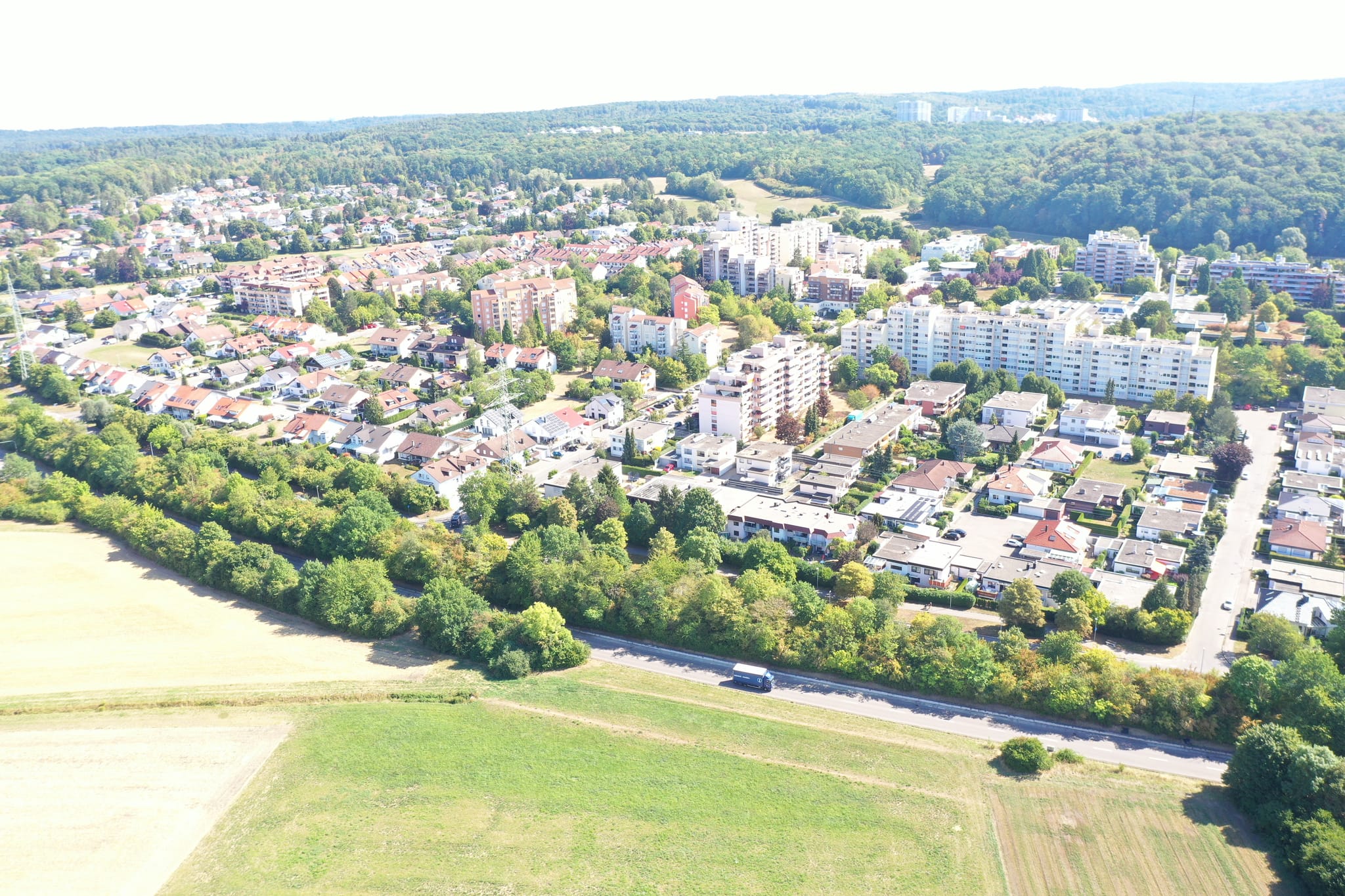 Das Sindelfinger Hinterweil  aus der Vogelperspektive. Bild: Dettenmeyer