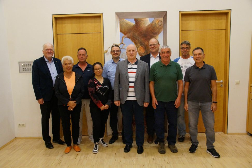 . Bürgermeister Wolfgang Faißt, Angela Kröner, Achim Million, Hanh Kroschel, Michael Demmler, Rolf Bandel, Hartmut Marx, Herbert Grözinger, Karlheinz Kapp, Andreas Gerber