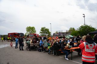 Großes Interesse an der Schauübung der Feuerwehr Schönaich.