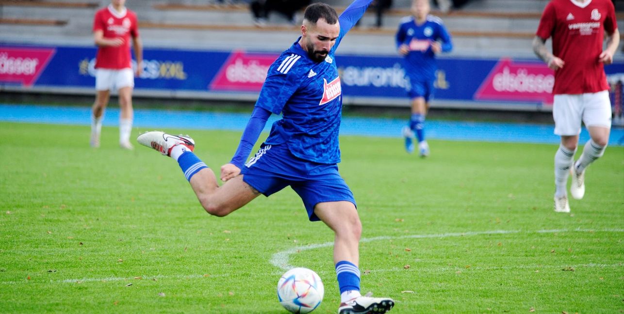 André Simao in Aktion. Der VfL will gegen Neuhausen den zweiten Sieg 2025. Bild: photostampe