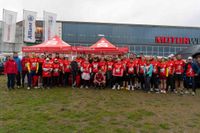 Impressionen von Mittwochabend beim Flugfeldlauf.