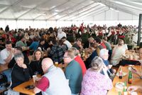 Prima Stimmung beim Dagersheimer Göckelesfest der Feuerwehr-Musikkapelle.