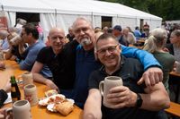 Prima Stimmung beim Dagersheimer Göckelesfest der Feuerwehr-Musikkapelle.