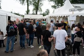 Prima Stimmung beim Dagersheimer Göckelesfest der Feuerwehr-Musikkapelle.