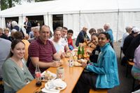 Prima Stimmung beim Dagersheimer Göckelesfest der Feuerwehr-Musikkapelle.