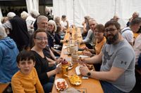 Prima Stimmung beim Dagersheimer Göckelesfest der Feuerwehr-Musikkapelle.