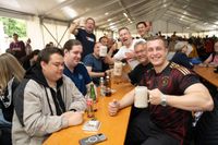 Prima Stimmung beim Dagersheimer Göckelesfest der Feuerwehr-Musikkapelle.