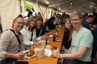 Prima Stimmung beim Dagersheimer Göckelesfest der Feuerwehr-Musikkapelle.