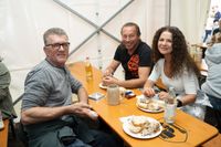 Prima Stimmung beim Dagersheimer Göckelesfest der Feuerwehr-Musikkapelle.