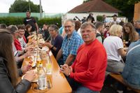 Prima Stimmung beim Dagersheimer Göckelesfest der Feuerwehr-Musikkapelle.