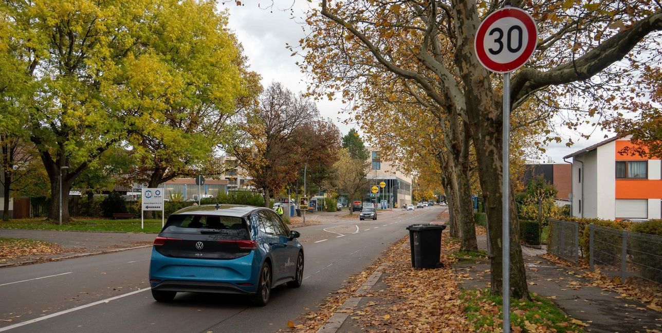 Auf einem Abschnitt der Mahdentalstraße gilt seit Kurzem Tempo 30.Bild: Dettenmeyer/A