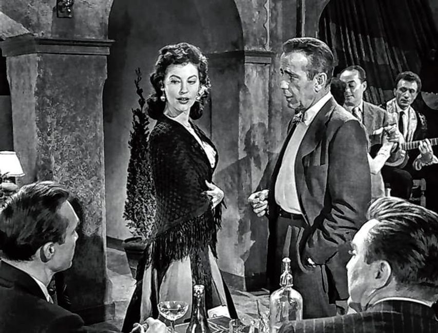 Ava Gardner spielt die barfüßige Gräfin mit Humphrey Bogart am Sonntag auf Arte.