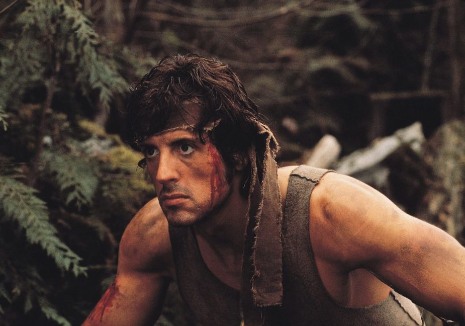Sylvester Stallone als Rambo.