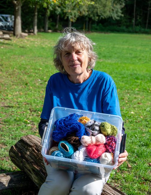 Dorothee Pauke ist Ideengeberin für das Strick-Kino.