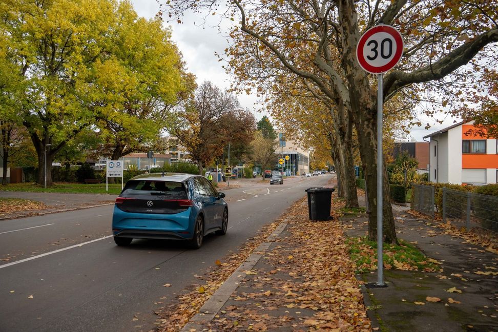 Auf einem Abschnitt der Mahdentalstraße gilt seit Kurzem Tempo 30.