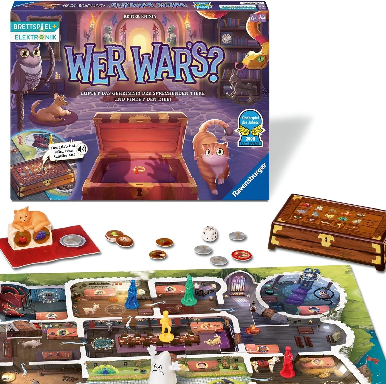 Beim Familienspiel „Wer war’s?“ wird der Dieb des magischen Rings gesucht.