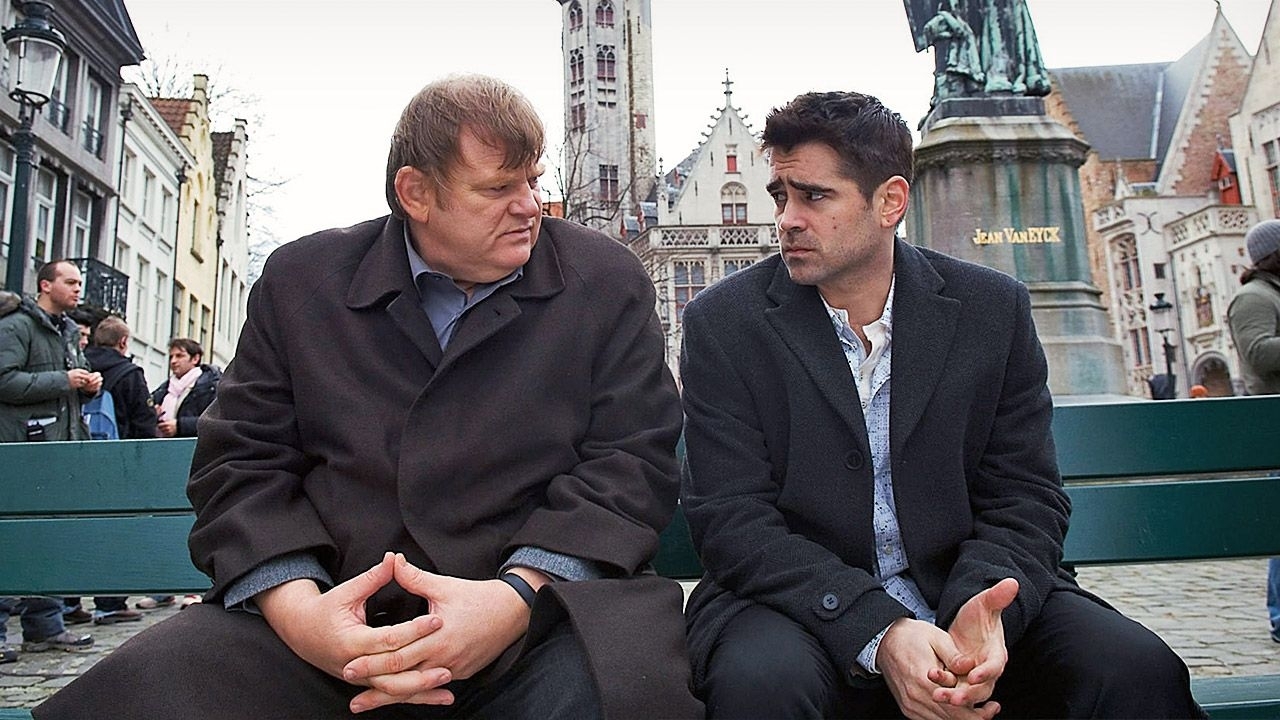 So sehen begossene Pudel aus. Brendan Gleeson und Colin Farrell fragen sich „Brügge sehen ... und sterben“ – muss das denn sein?    Bild: z