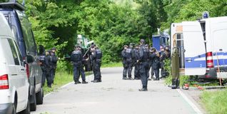 Die Polizei bei der Spurensuche