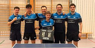 Meister in der Bezirksklasse: Danijel Domuz, Alan Wu, Christoph Herrmann, Elias Geiger, Christoph Henle, Mihail Stojanoski (von links).