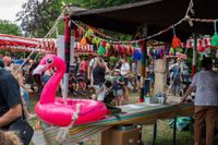 Buntes Treiben auf dem Holzgerlinger Stadtfest.