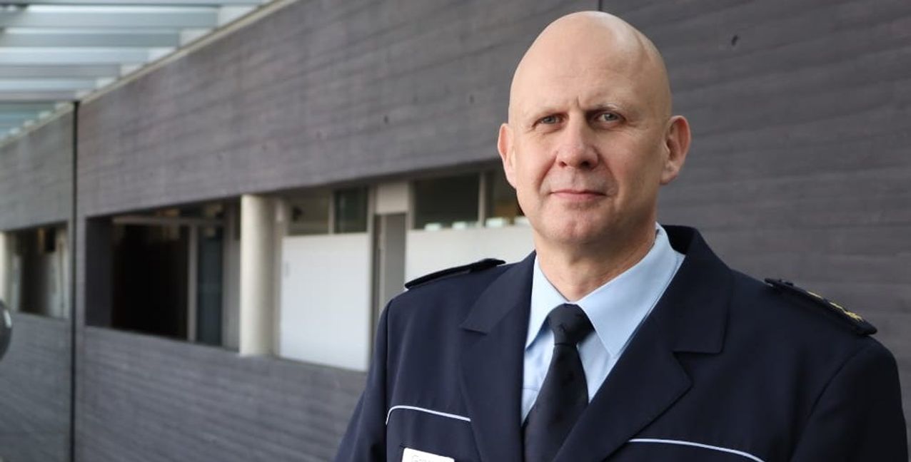 Erwin Grosser, Leiter der Schutzpolizei.