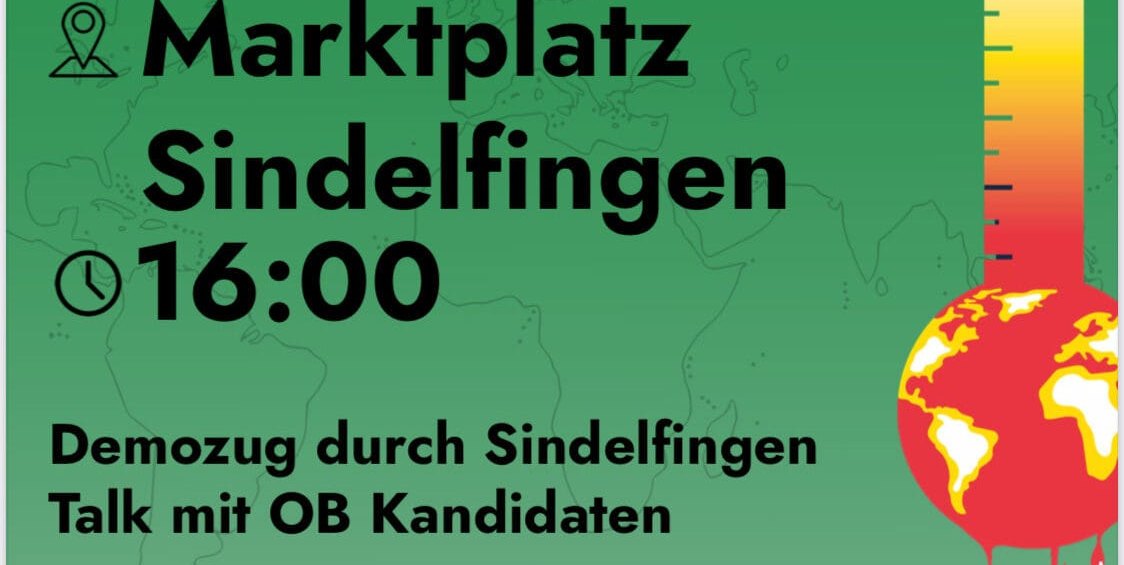 Am Freitag ist Treffpunkt auf dem Sindelfinger Marktplatz.
