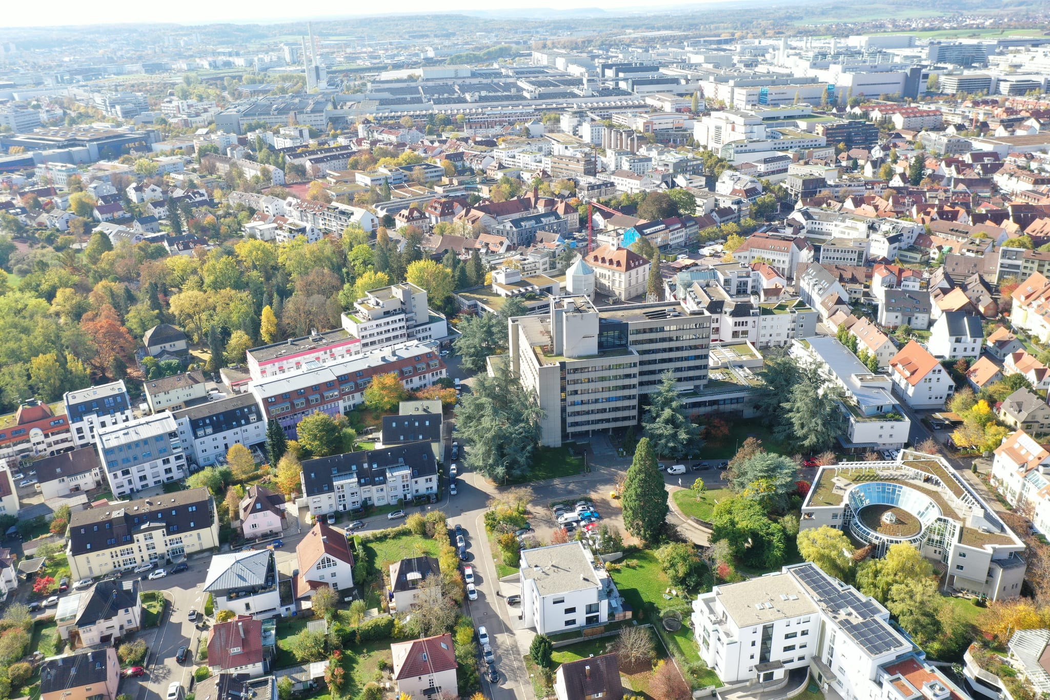 Sindelfingen aus der Vogelperspektive.