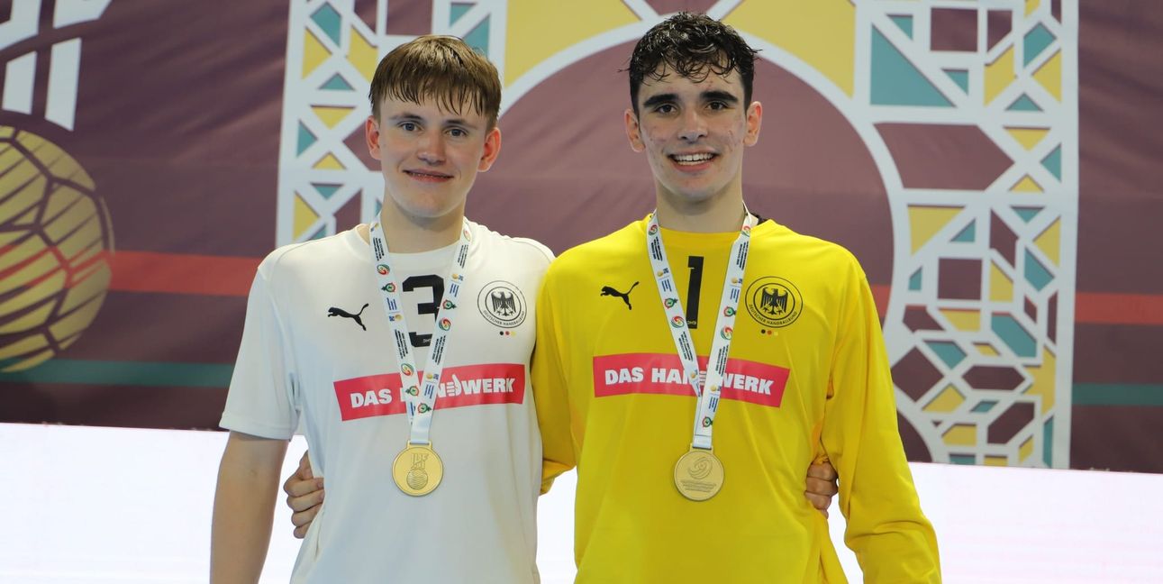Weltmeister: Friedrich Henselek (links) und der gebürtige Böblinger Tobias Dengler. Bild: Nicole  Henselek