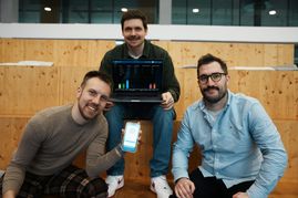 Für Aaron Lesicar, Florian Tischler und Marco Hämmerle (von links) stehen Sicherheit und Datenschutz im Mittelpunkt.