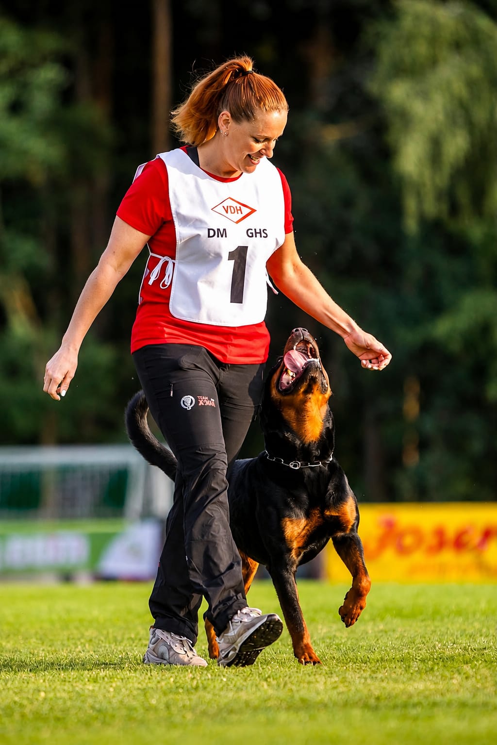 Jessica Kellenberger und Merlin.