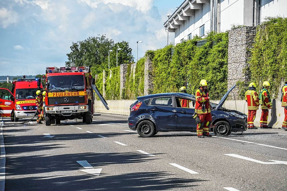 Hier hat sich der Ford überschlagen.