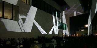 Die Passage des Waldenbucher Museums Ritter wurde zum Ort einer Licht- und Klangperformance.