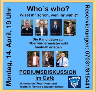 Das Plakat vom "Café"