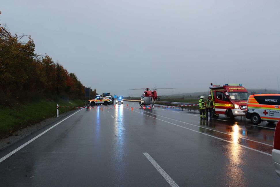 Tödlicher Unfall auf der Bundesstraße.