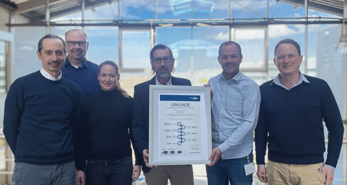 Award for sustainable IT resource use