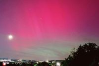 Polarlicht über Sindelfingen.