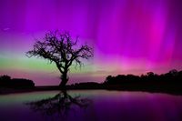 Polarlichter bei Renningen.