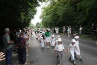 Der historische Festumzug war der Höhepunkt des Maichinger Festwochenendes.