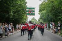 Der historische Festumzug war der Höhepunkt des Maichinger Festwochenendes.