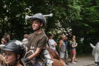 Der historische Festumzug war der Höhepunkt des Maichinger Festwochenendes.
