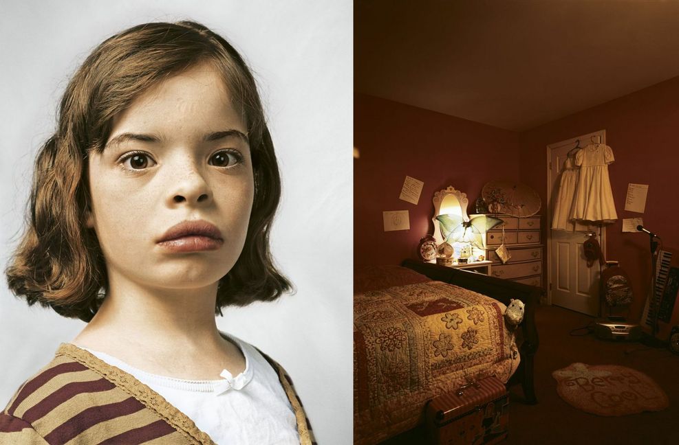 Die 9-jährige Delanie aus den USA liebt es, ihre Kleider exakt auszuwählen.
 Foto: James Mollison